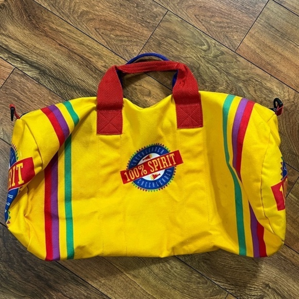 Vintage 100% Spirit Cheerleader duffel bag A4-10